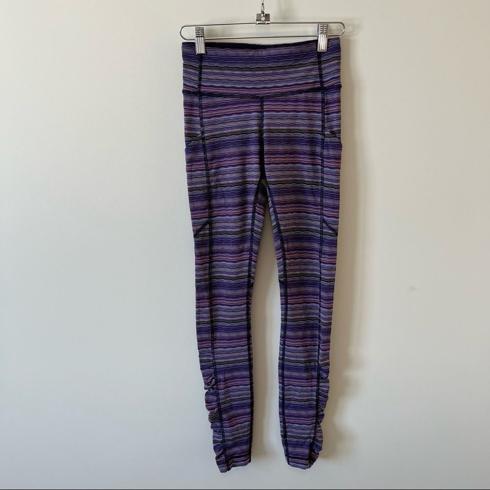 Lululemon Speed Tight  IV Leggings Space Dye Twist Ultra Violet - Picture 7 of 16